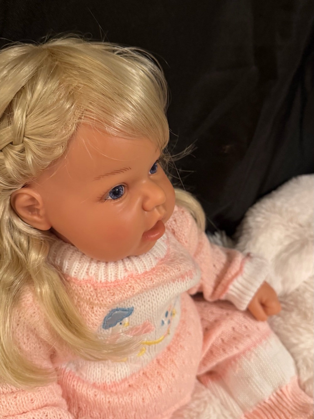 Lee Middleton Toddler “I Love Violets” Doll Blonde Hair Blue Eyes Original Outfi